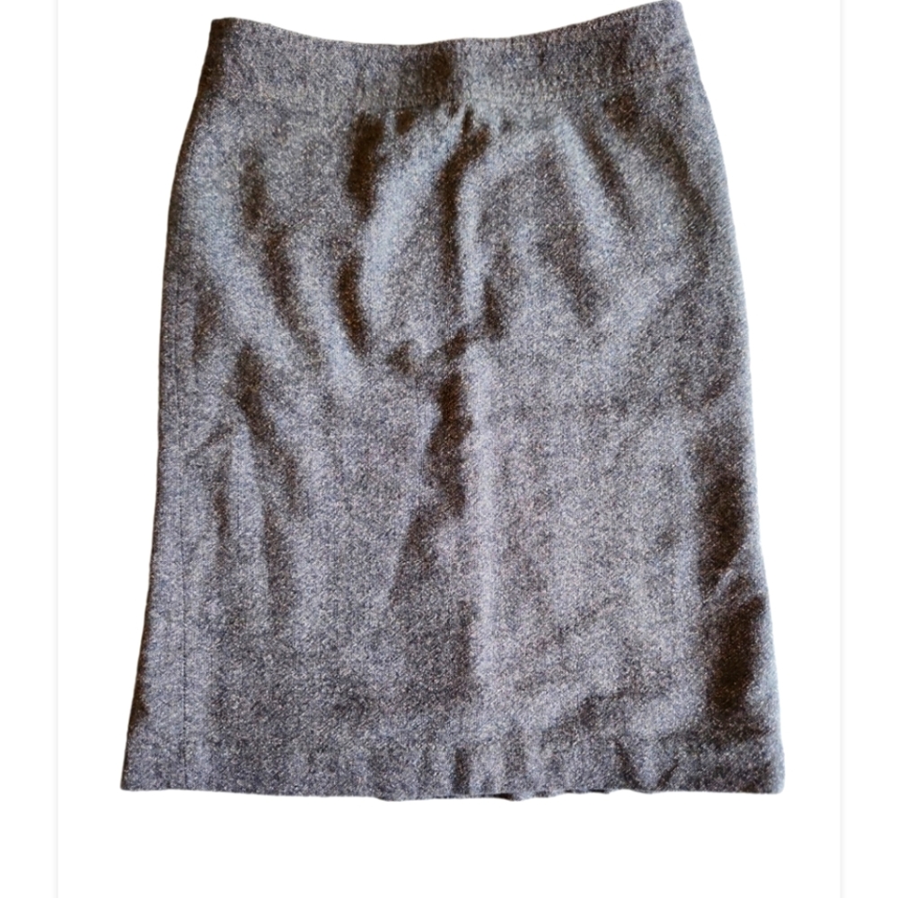 GAP Pencil Skirt,Size 4, Wool Blend Side Zipper, Brown/Beige